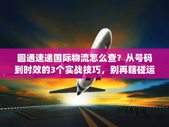 圆通速递国际物流怎么查？从号码到时效的3个实战技巧，别再瞎碰运气