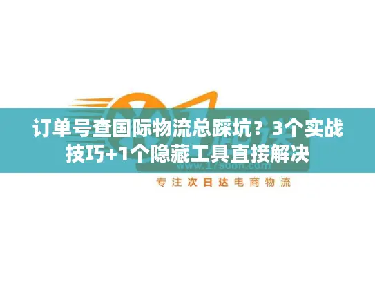 订单号查国际物流总踩坑？3个实战技巧+1个隐藏工具直接解决