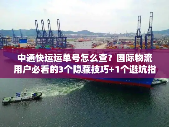 中通快运运单号怎么查？国际物流用户必看的3个隐藏技巧+1个避坑指南