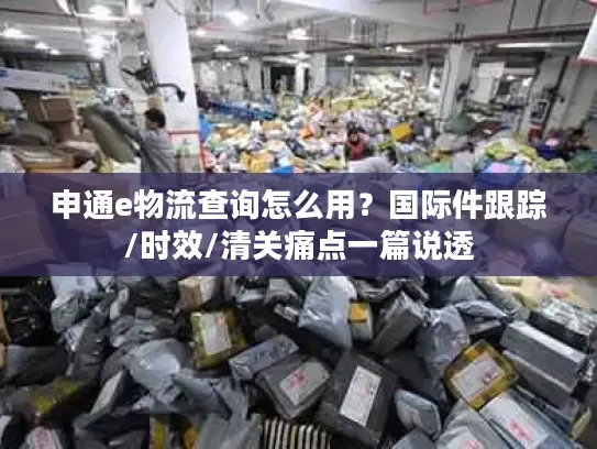 申通e物流查询怎么用？国际件跟踪/时效/清关痛点一篇说透