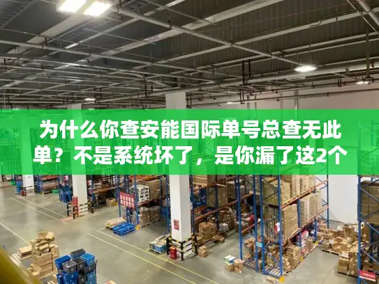 为什么你查安能国际单号总查无此单？不是系统坏了，是你漏了这2个关键步骤