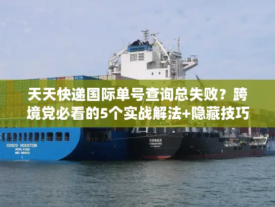 天天快递国际单号查询总失败？跨境党必看的5个实战解法+隐藏技巧