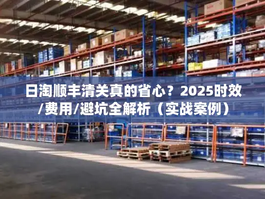 日淘顺丰清关真的省心？2025时效/费用/避坑全解析（实战案例）