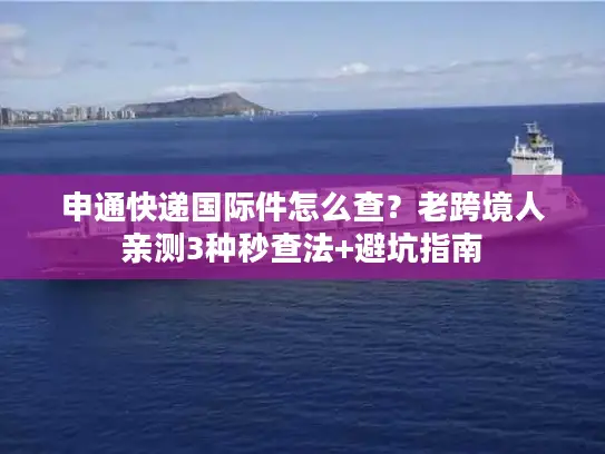 申通快递国际件怎么查？老跨境人亲测3种秒查法+避坑指南