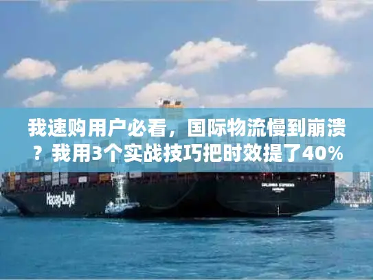 我速购用户必看，国际物流慢到崩溃？我用3个实战技巧把时效提了40%