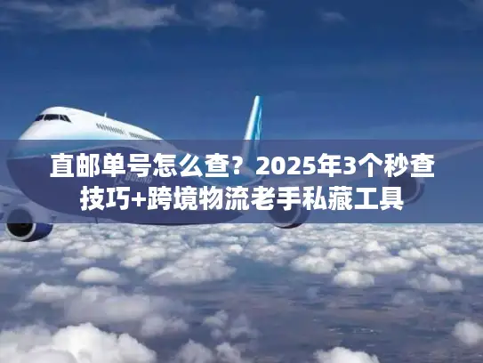 直邮单号怎么查？2025年3个秒查技巧+跨境物流老手私藏工具