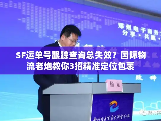 SF运单号跟踪查询总失效？国际物流老炮教你3招精准定位包裹