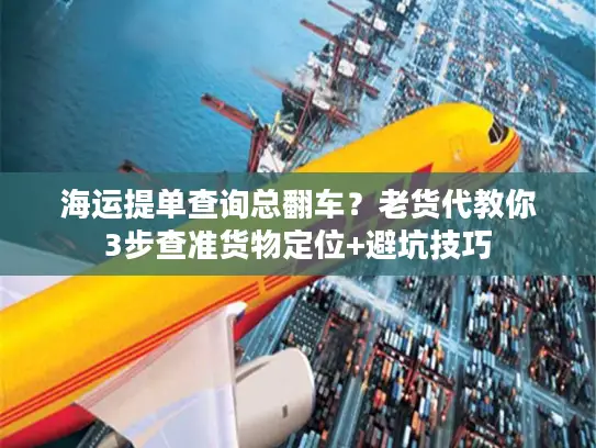 海运提单查询总翻车？老货代教你3步查准货物定位+避坑技巧