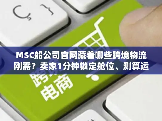 MSC船公司官网藏着哪些跨境物流刚需？卖家1分钟锁定舱位、测算运费的实战技巧