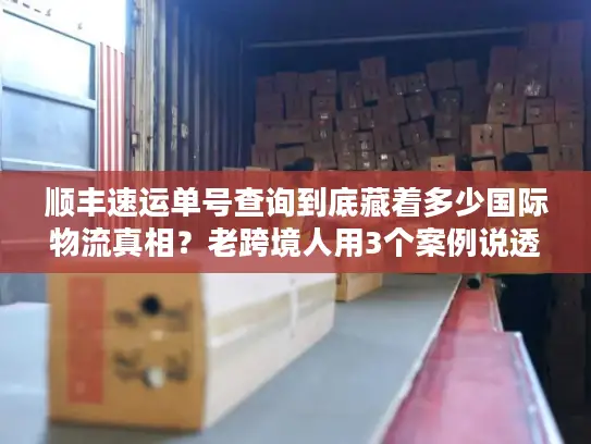 顺丰速运单号查询到底藏着多少国际物流真相？老跨境人用3个案例说透