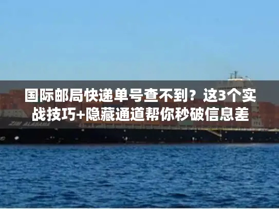 国际邮局快递单号查不到？这3个实战技巧+隐藏通道帮你秒破信息差