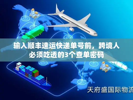 输入顺丰速运快递单号前，跨境人必须吃透的3个查单密码