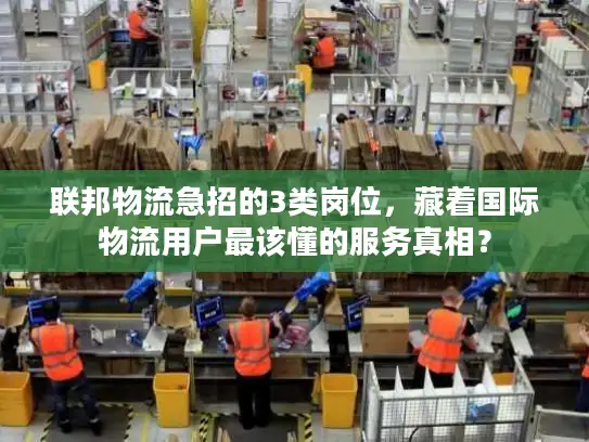 联邦物流急招的3类岗位，藏着国际物流用户最该懂的服务真相？
