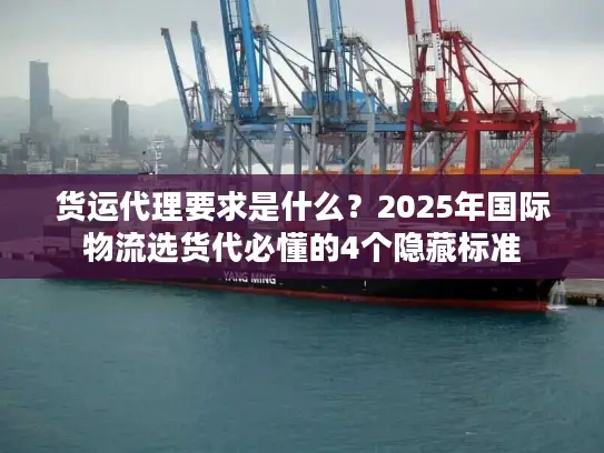 货运代理要求是什么？2025年国际物流选货代必懂的4个隐藏标准