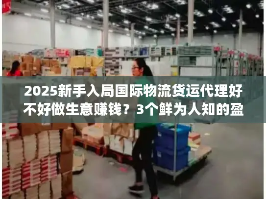 2025新手入局国际物流货运代理好不好做生意赚钱？3个鲜为人知的盈利密码