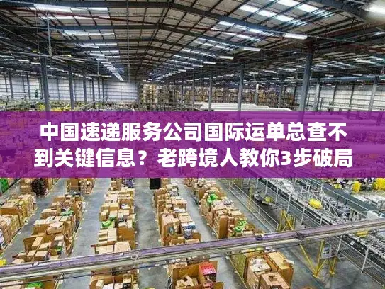中国速递服务公司国际运单总查不到关键信息？老跨境人教你3步破局
