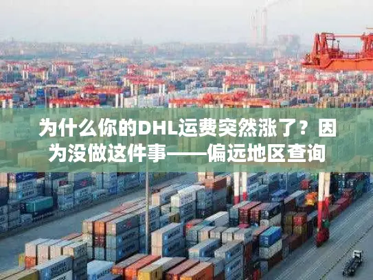 为什么你的DHL运费突然涨了？因为没做这件事——偏远地区查询