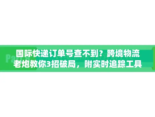 国际快递订单号查不到？跨境物流老炮教你3招破局，附实时追踪工具清单
