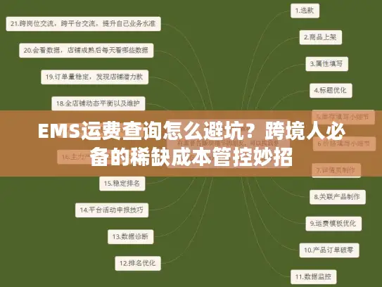EMS运费查询怎么避坑？跨境人必备的稀缺成本管控妙招