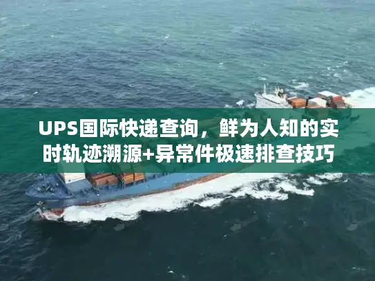 UPS国际快递查询，鲜为人知的实时轨迹溯源+异常件极速排查技巧