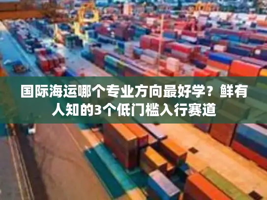 国际海运哪个专业方向最好学？鲜有人知的3个低门槛入行赛道