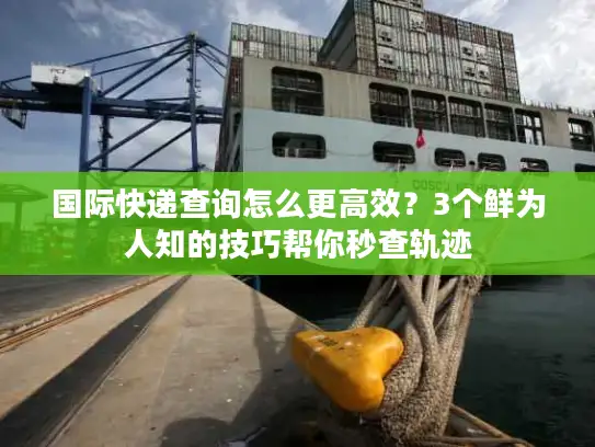 国际快递查询怎么更高效？3个鲜为人知的技巧帮你秒查轨迹