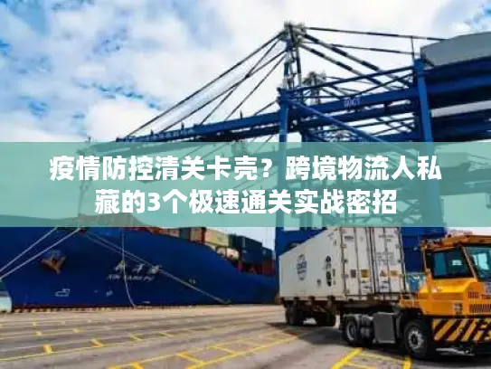 疫情防控清关卡壳？跨境物流人私藏的3个极速通关实战密招