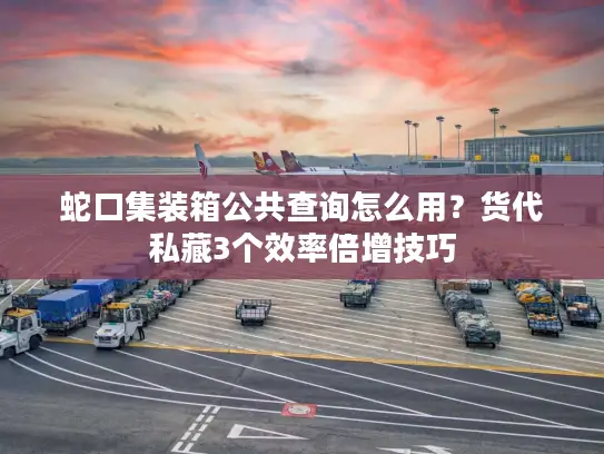 蛇口集装箱公共查询怎么用？货代私藏3个效率倍增技巧