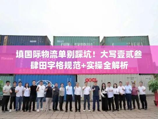 填国际物流单别踩坑！大写壹贰叁肆田字格规范+实操全解析