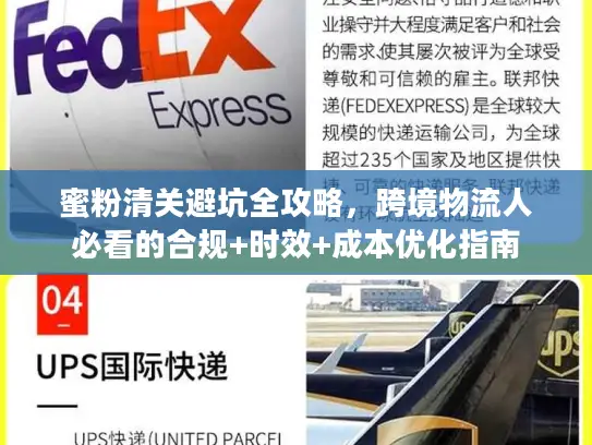 蜜粉清关避坑全攻略，跨境物流人必看的合规+时效+成本优化指南