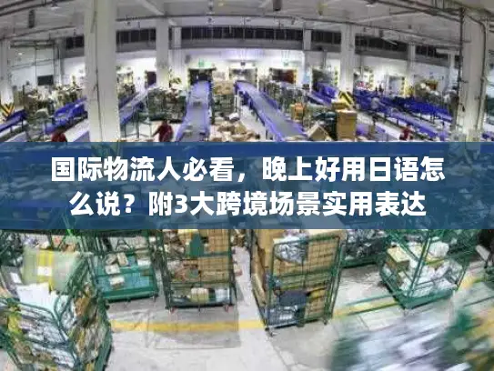 国际物流人必看，晚上好用日语怎么说？附3大跨境场景实用表达