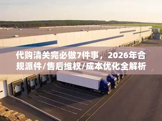 代购清关完必做7件事，2026年合规派件/售后维权/成本优化全解析