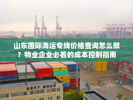 山东国际海运专线价格查询怎么做？物业企业必看的成本控制指南