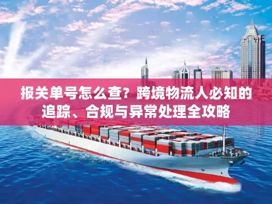 报关单号怎么查？跨境物流人必知的追踪、合规与异常处理全攻略