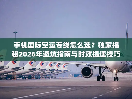 手机国际空运专线怎么选？独家揭秘2026年避坑指南与时效提速技巧