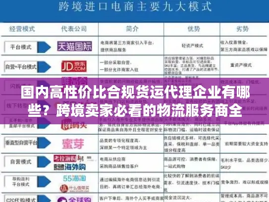 国内高性价比合规货运代理企业有哪些？跨境卖家必看的物流服务商全指南