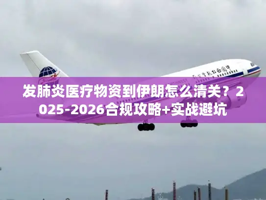 发肺炎医疗物资到伊朗怎么清关？2025-2026合规攻略+实战避坑