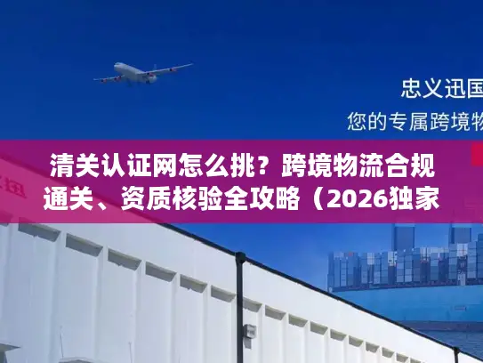 清关认证网怎么挑？跨境物流合规通关、资质核验全攻略（2026独家版）