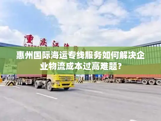 惠州国际海运专线服务如何解决企业物流成本过高难题？