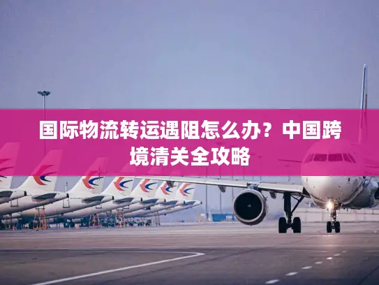 国际物流转运遇阻怎么办?中国跨境清关全攻略 国际物流转运遇阻怎么办?中国跨境清关全攻略