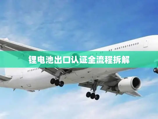 锂电池出口认证全流程拆解