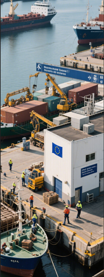 欧洲海运专线示意图