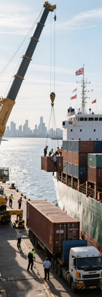 英国海运专线示意图